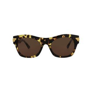 Bottega Veneta Square-Frame Acetate Sunglasses Brown Unisex-Adult